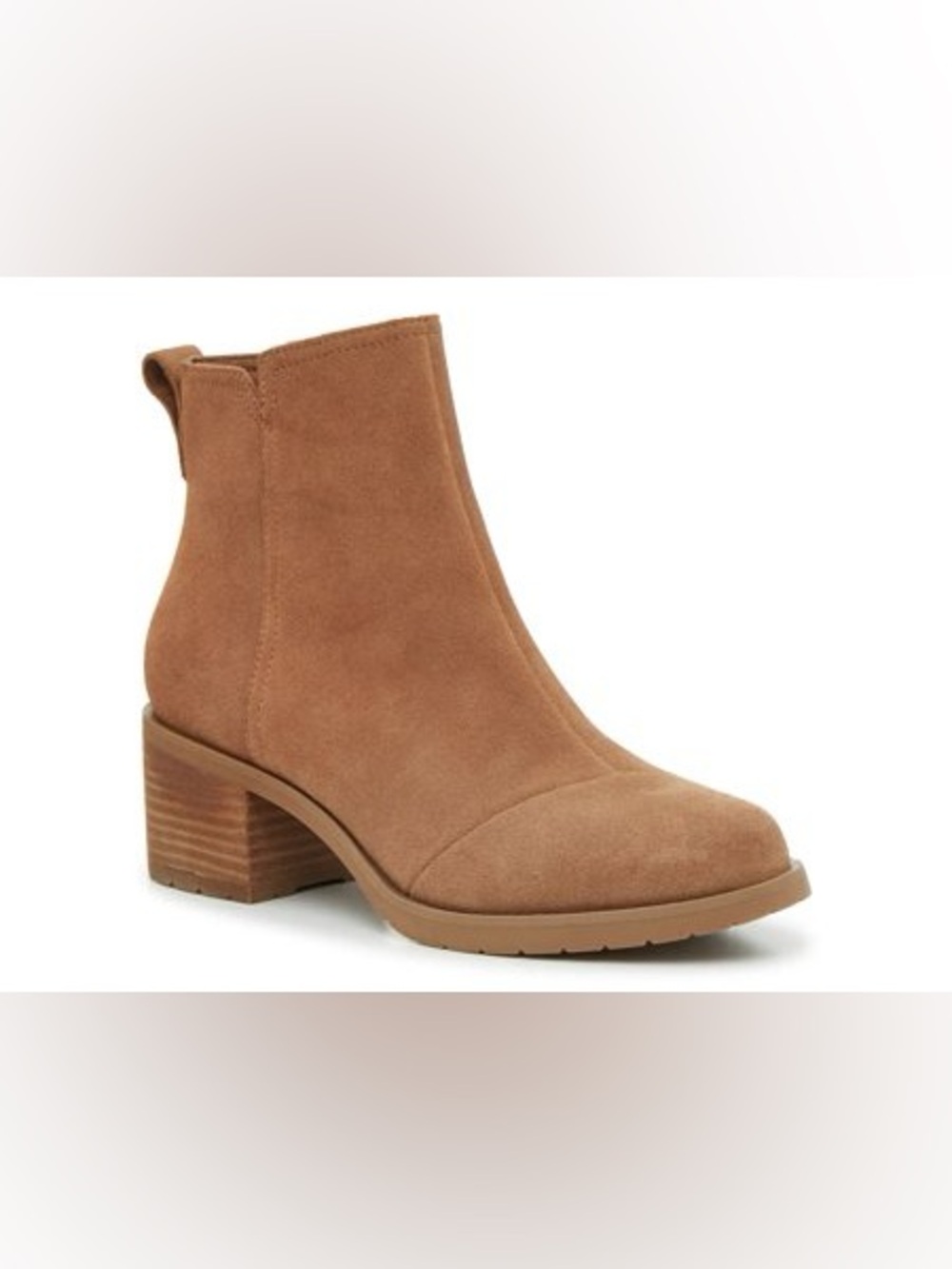 Toms Marina Tan Smoot Waxy Leather Women's Waxy Boots Size 8 NEW